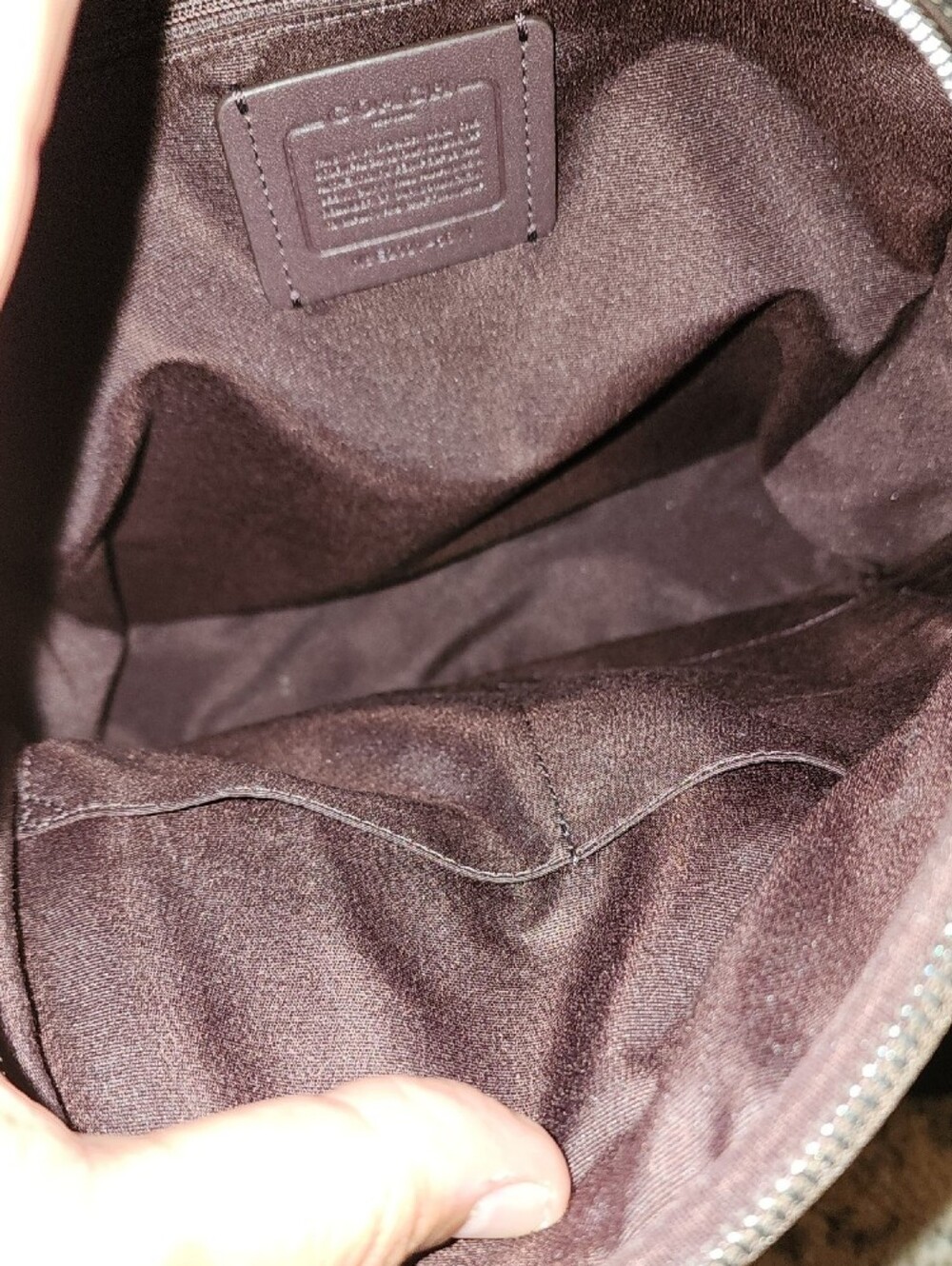Coach Court Signature Canvas Mini Backpack in Lavender and Brown. E2321-6671. - Picture 13 of 16